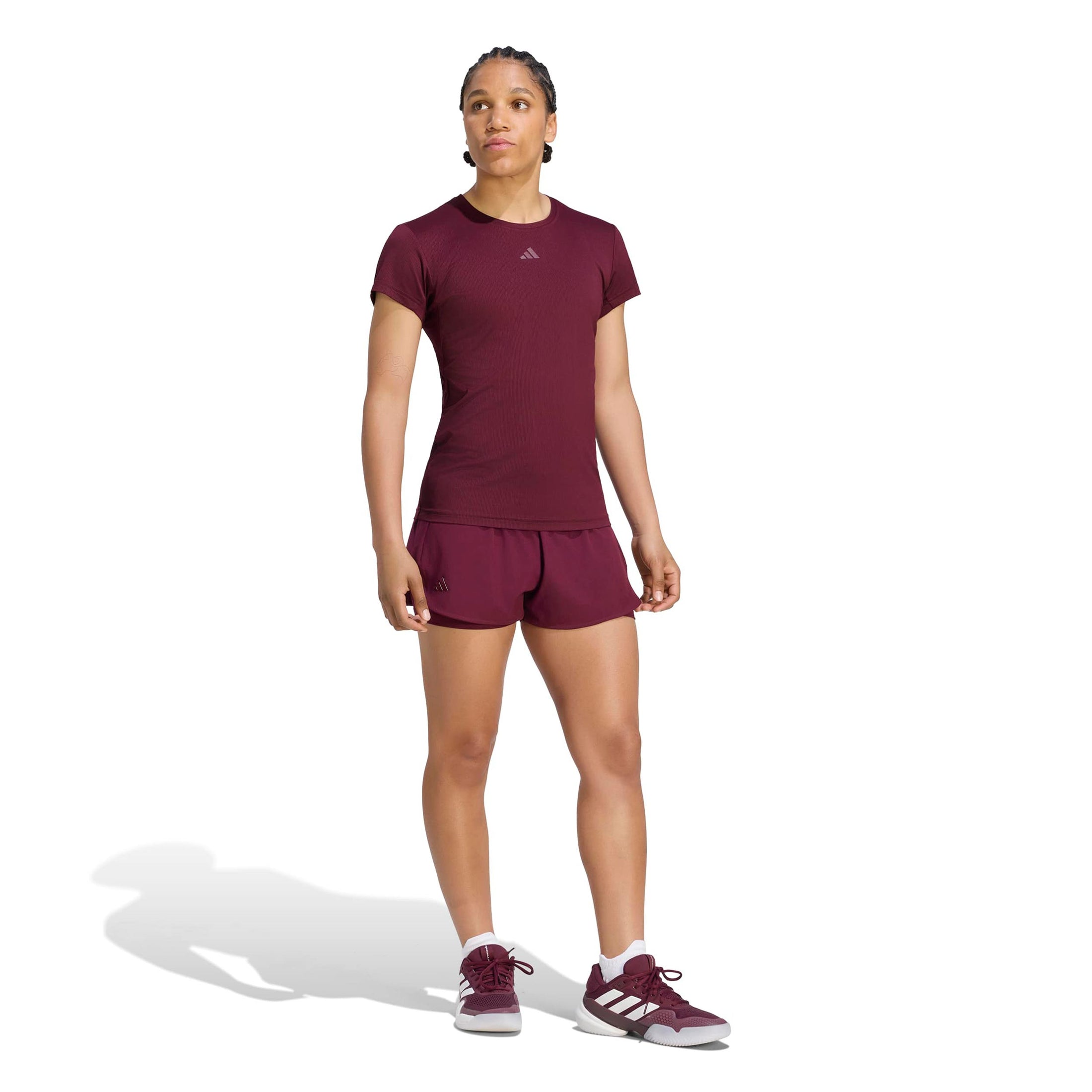 T-shirt Freelift Femme Maroon