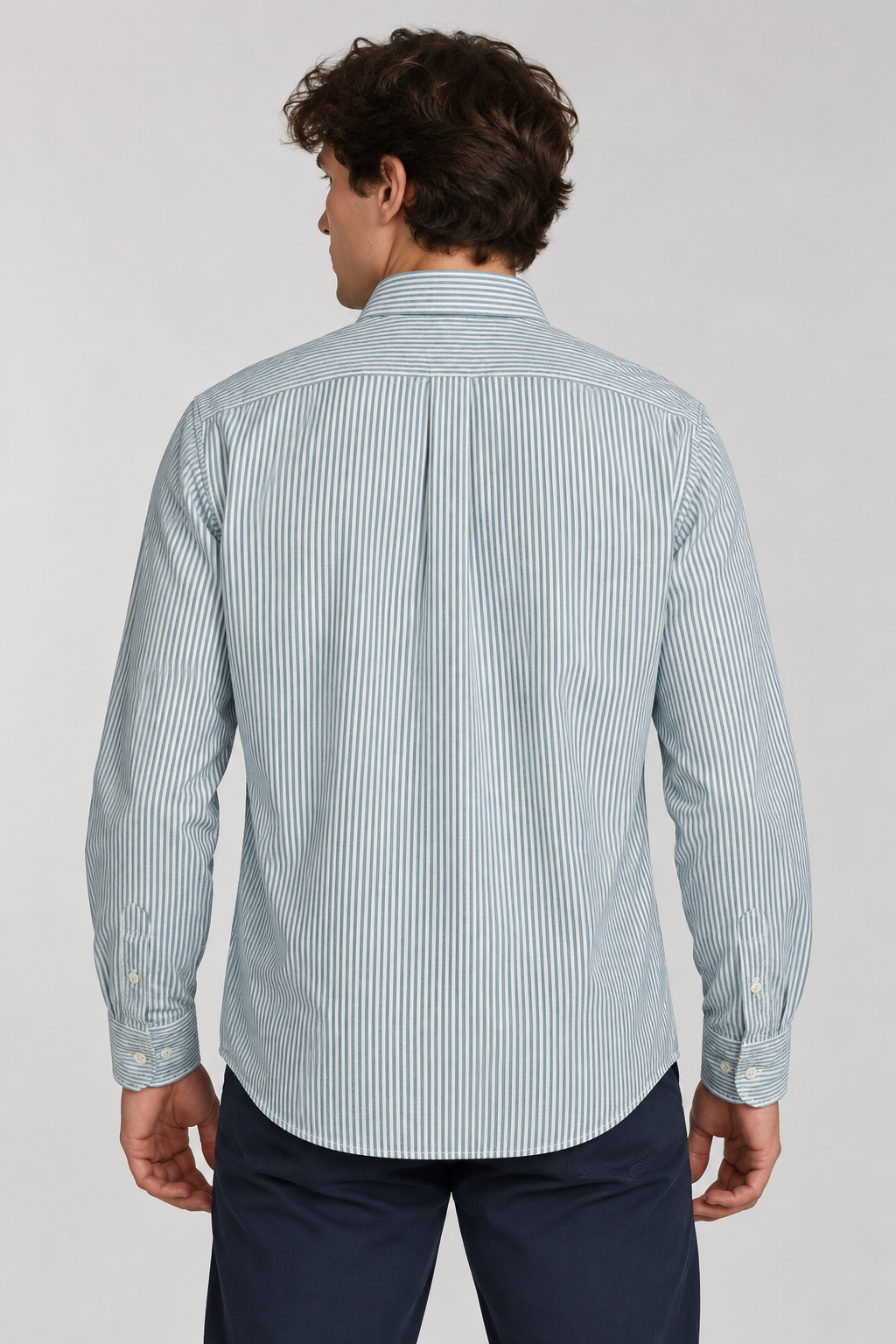 Camicia Bradfort Stripe Uomo Green/White