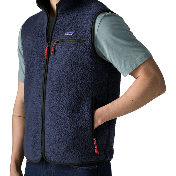 Mann Retro Pile Weste New Navy