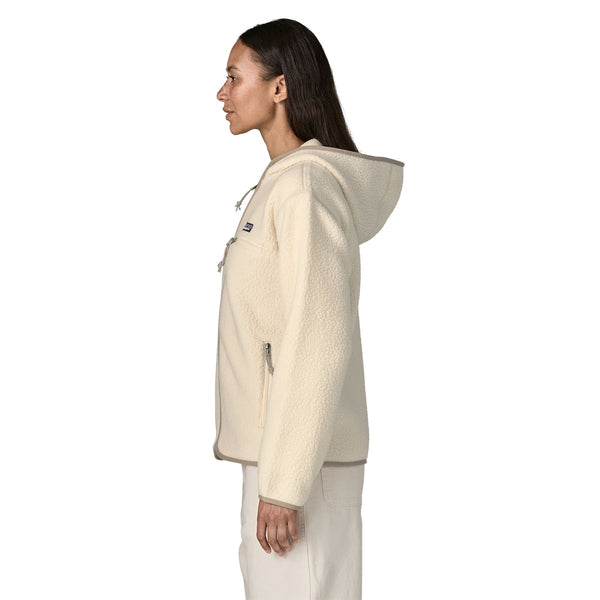 Women's Reto Pile Hoody Jumper Natural
