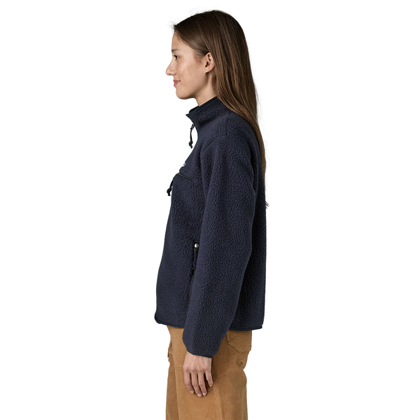 Frau Retro Pile Pullover Sunken Blue