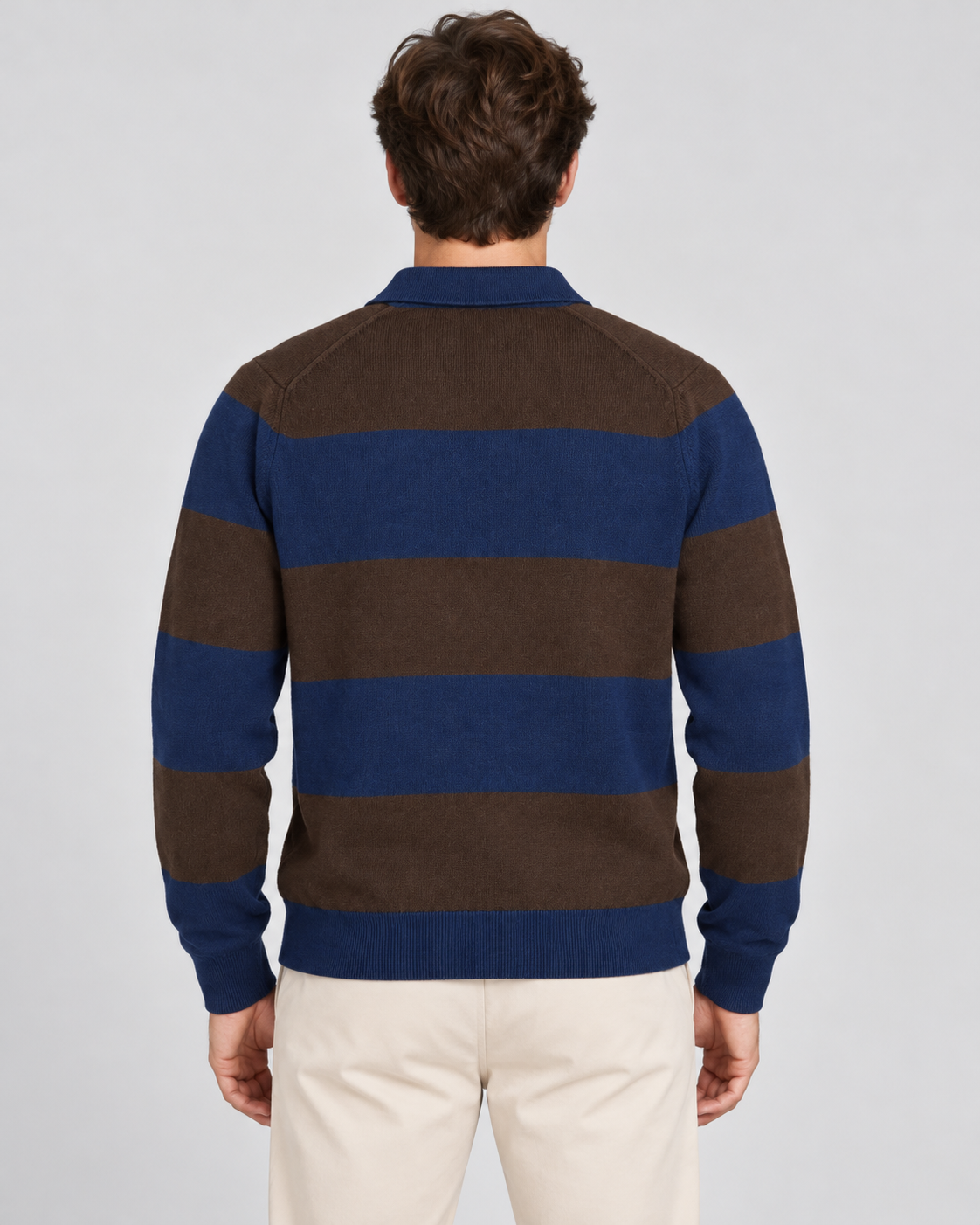 Jersey George Hombre Navy/Dark Brown