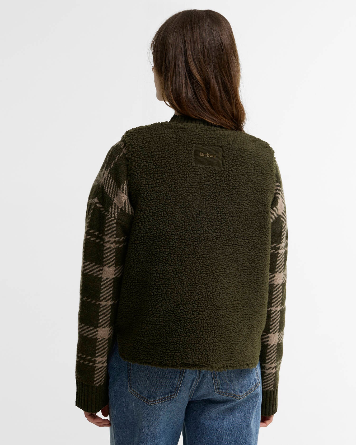 Frau Bowes Fleece Weste Olive
