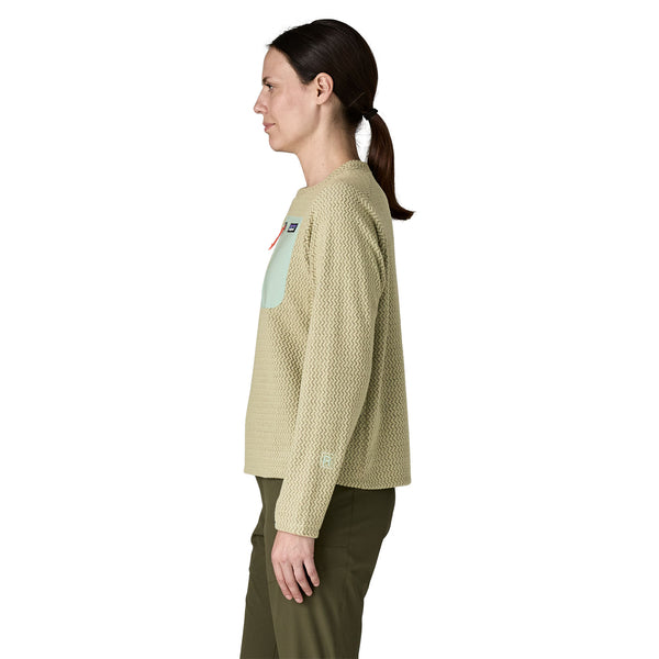 Suéter R1 Air Crew Mujer Weathered Stone