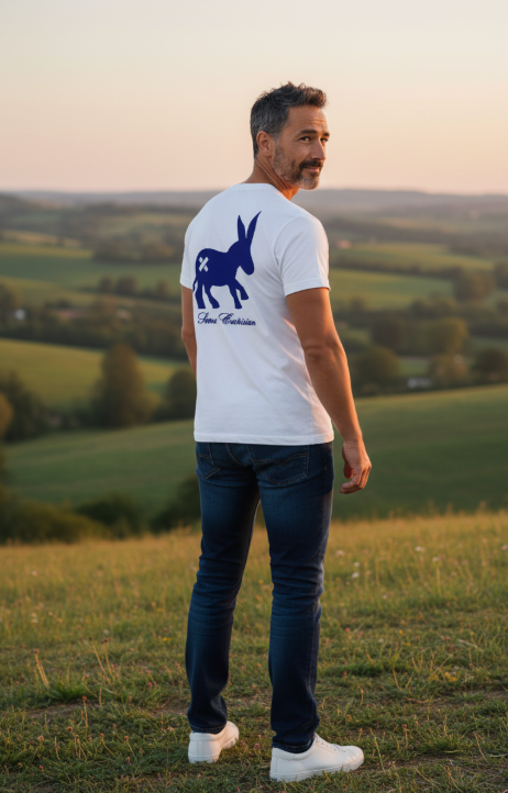 Mann Classic Logo T-shirt White/Navy