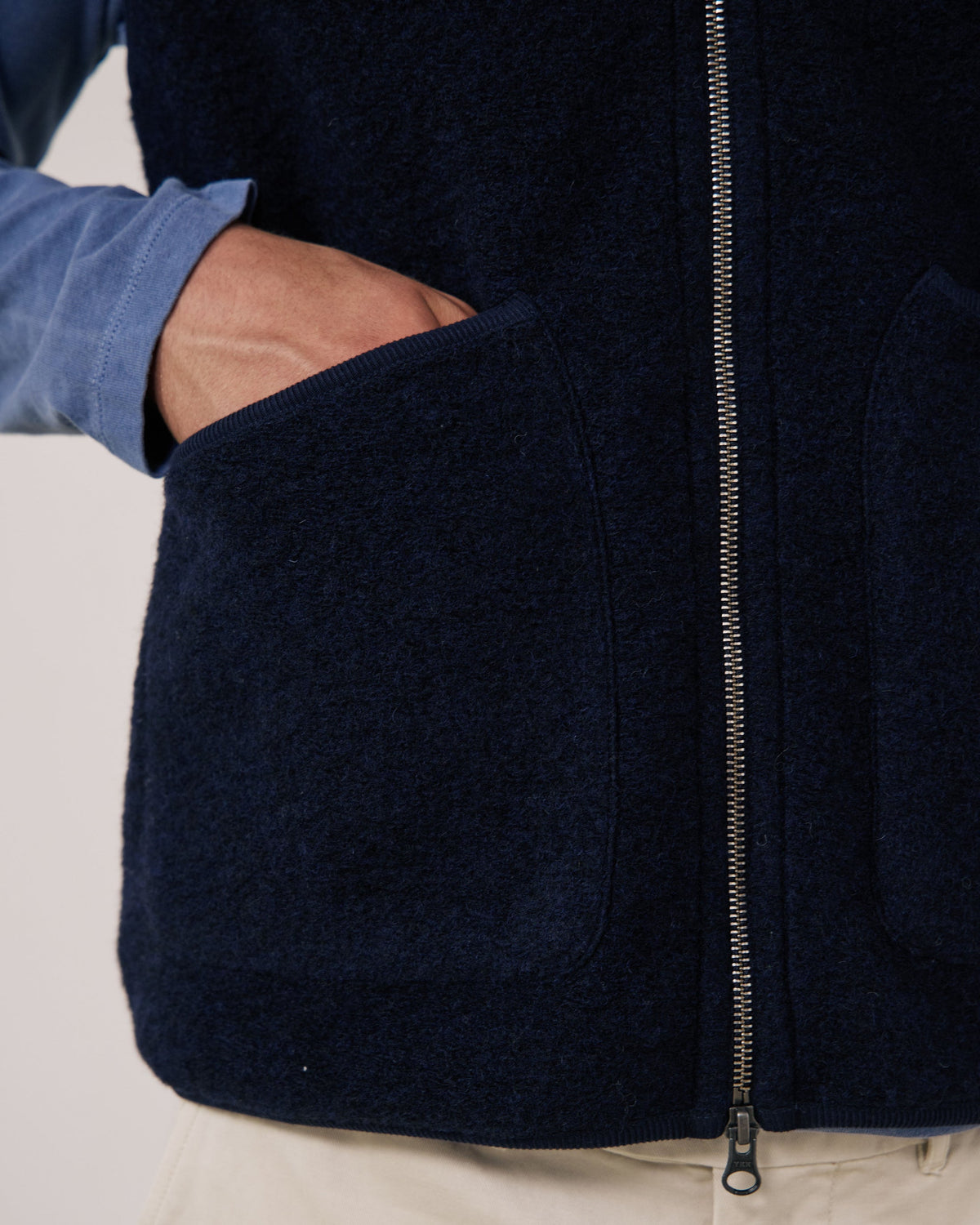 Gilet Boiled Uomo Navy