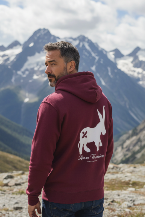 Maglia Hoodie Uomo Bordeaux