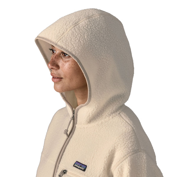 Women's Reto Pile Hoody Jumper Natural