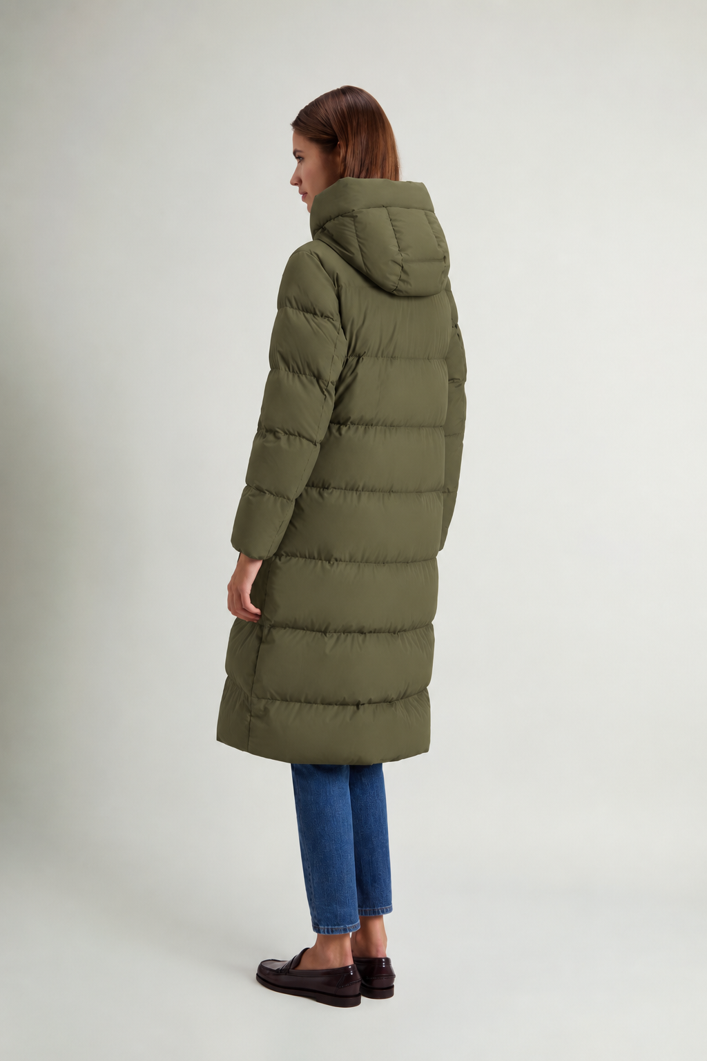Plumifero Madison Long Mujer Dark Green