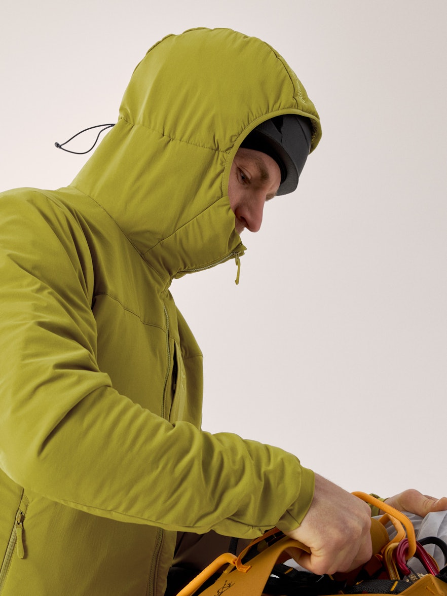 Mann Proton Hoody Jacke Olive Moss