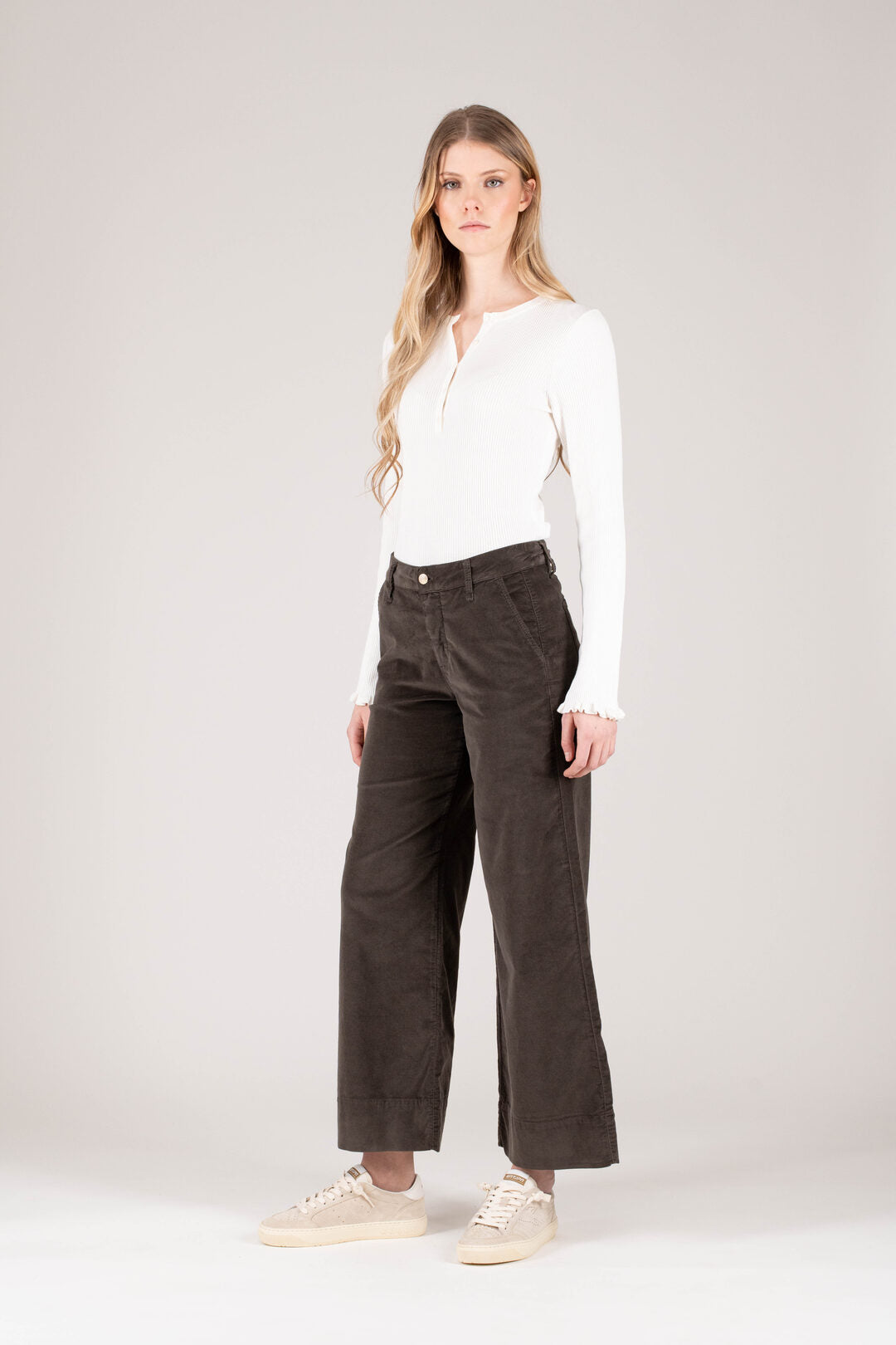Women's Eva Velvet Trousers Caffè