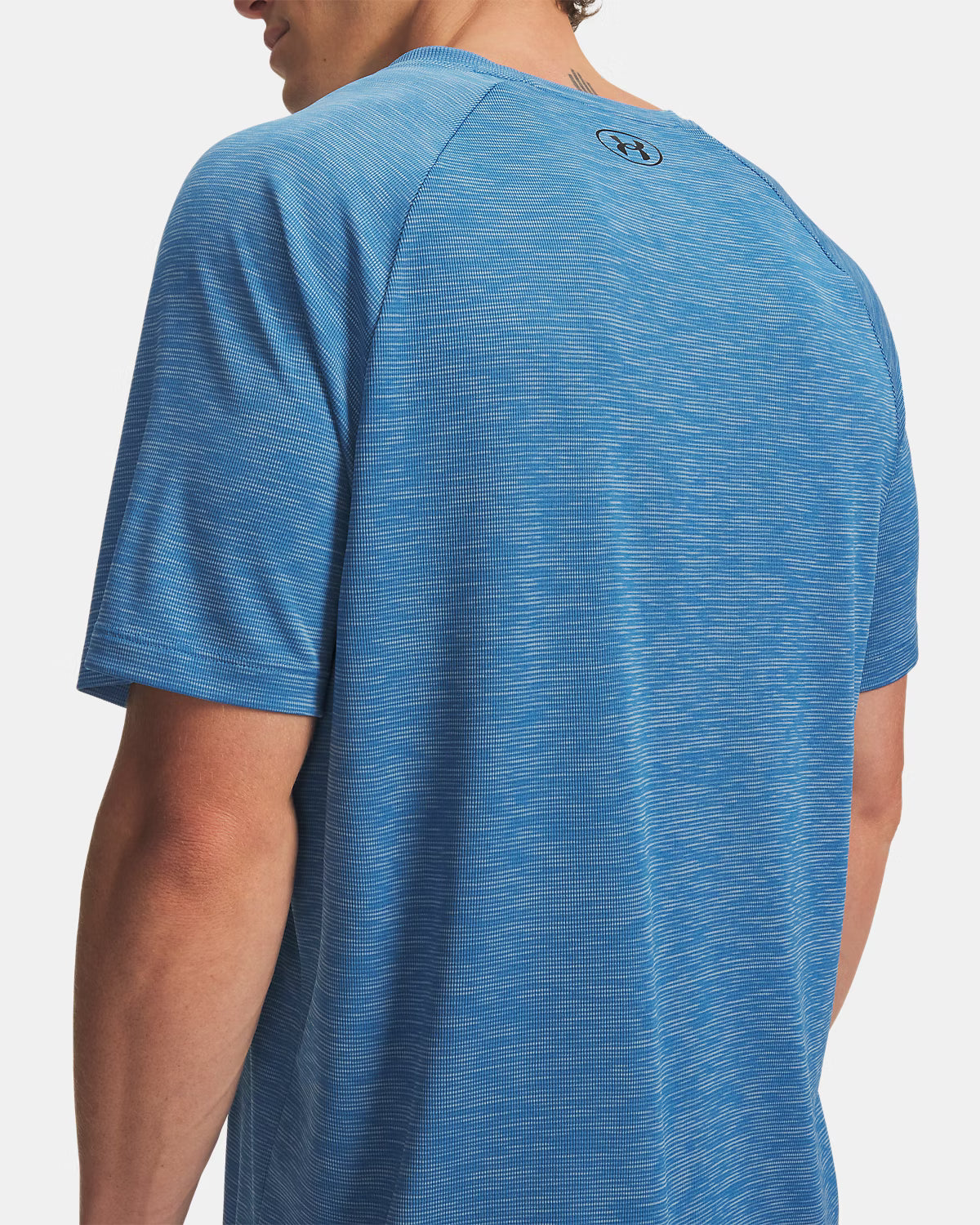 T-shirt Tech Textured Uomo Aegean Blue