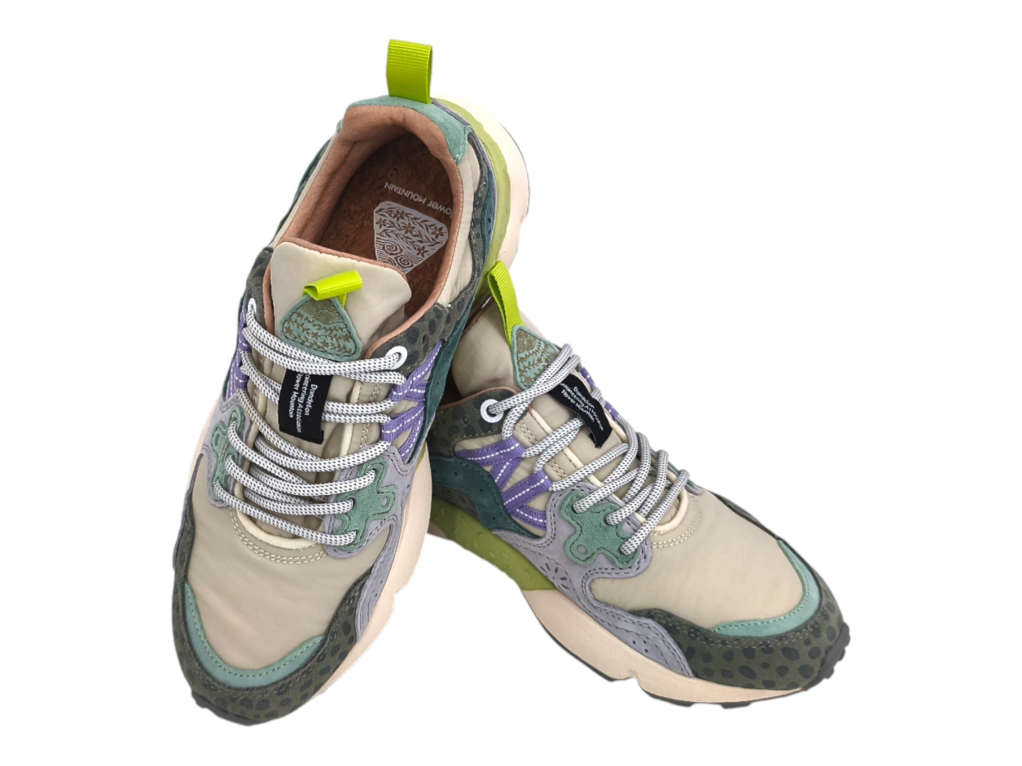 Scarpe Yamano 3 Animalier Donna Taupe/Green Bottle