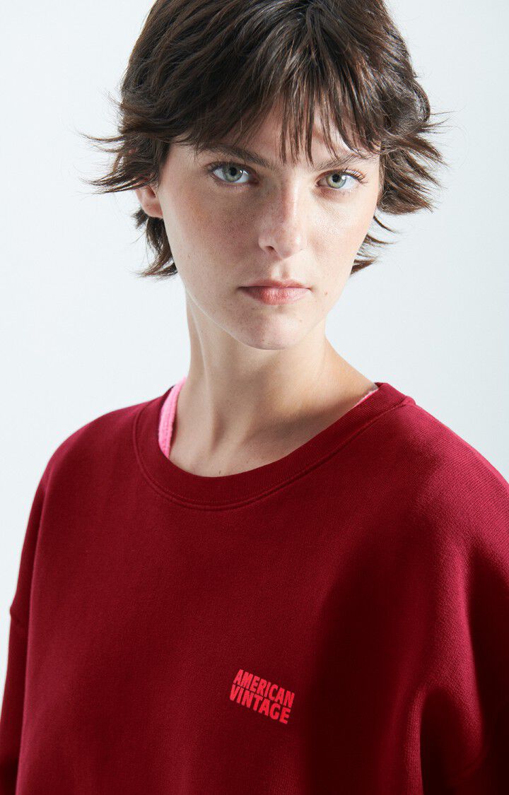 Pull Izubird Femme Borgogna Vintage