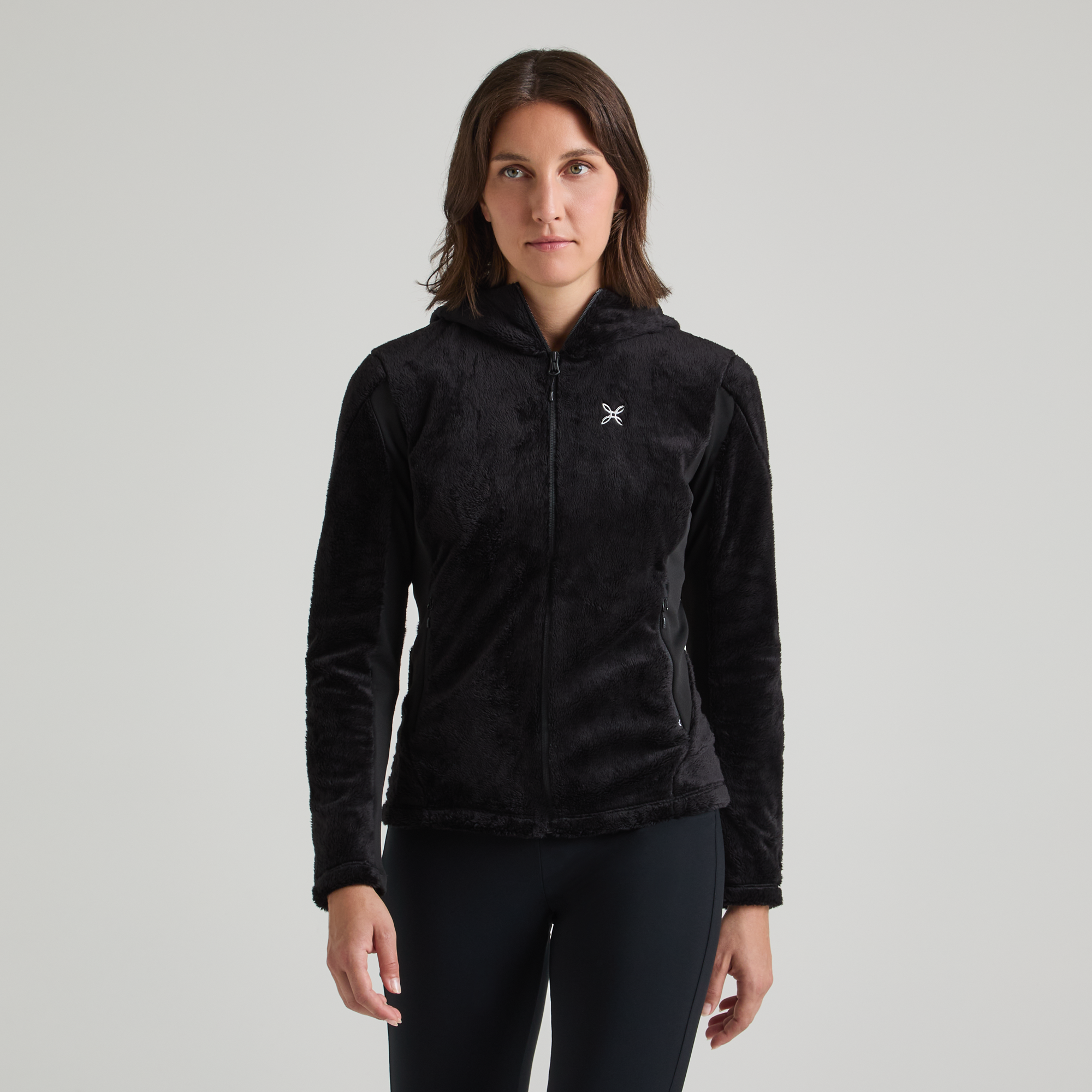 Giacca Polar Style Hooded Donna Black