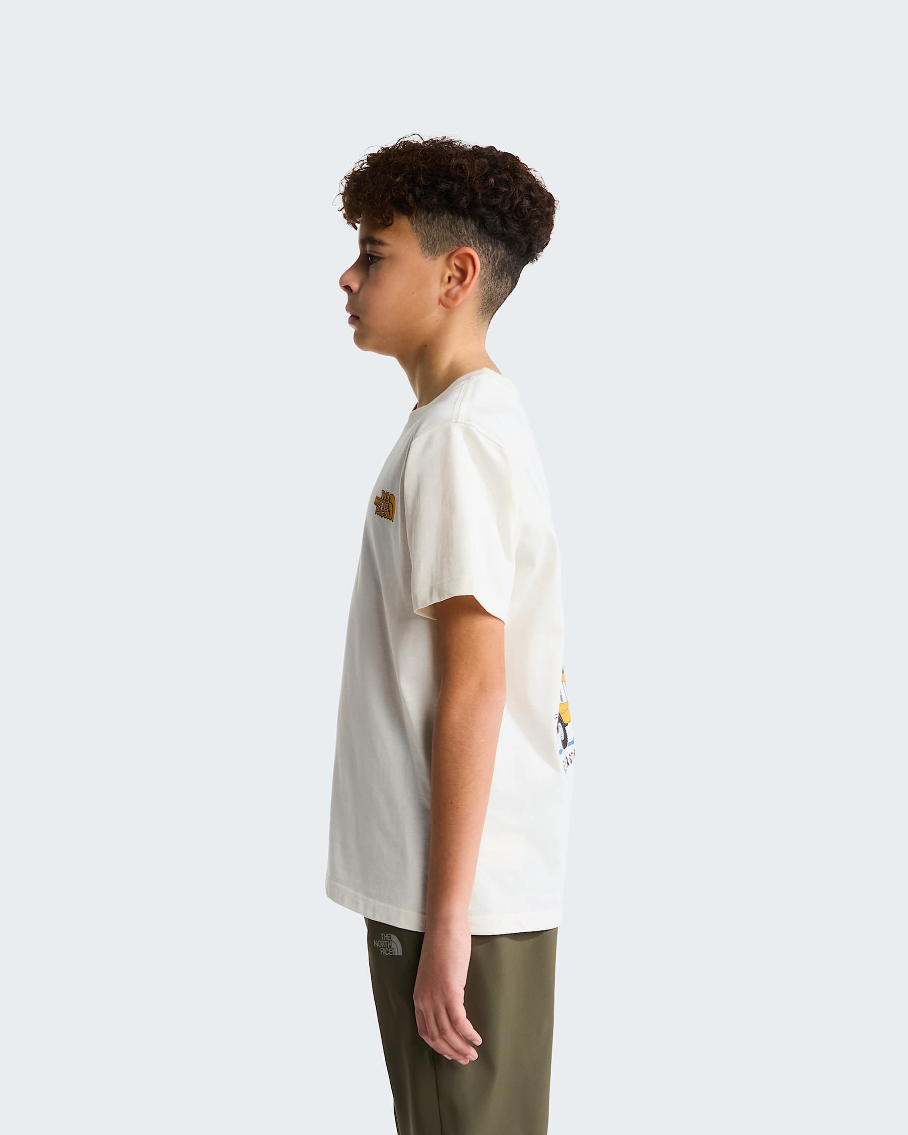 T-shirt Outdoor Graphic Bambino White Dune