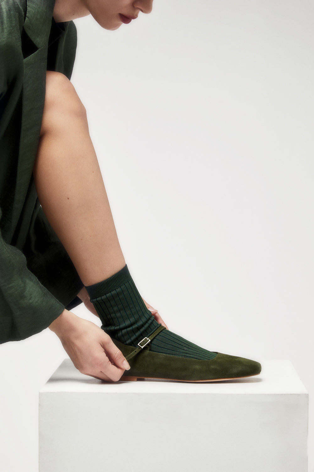 Baskets Julieta Femme Khaki Suede