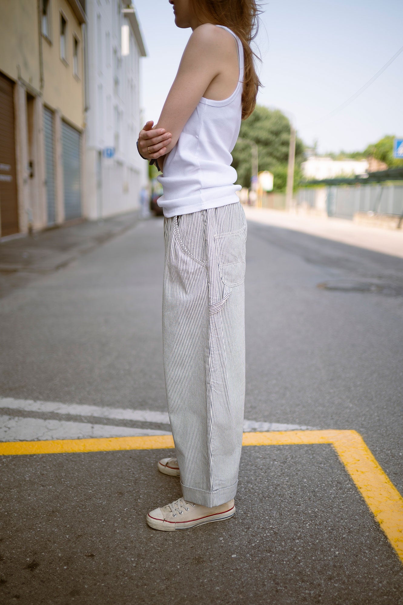 Pantaloni The Perp 169 Donna Navy/White