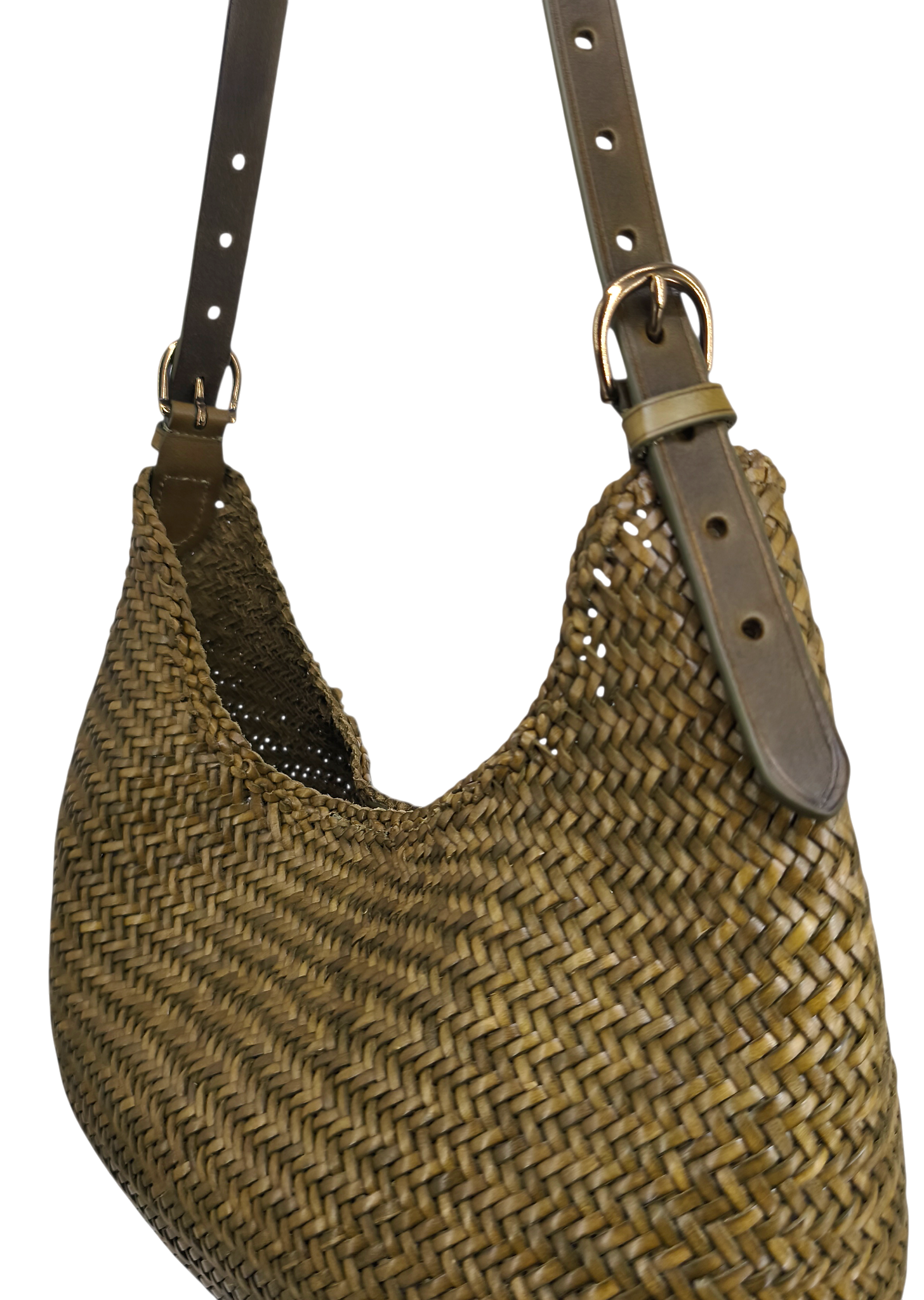 Borsa Mezza Luna Donna Khaki