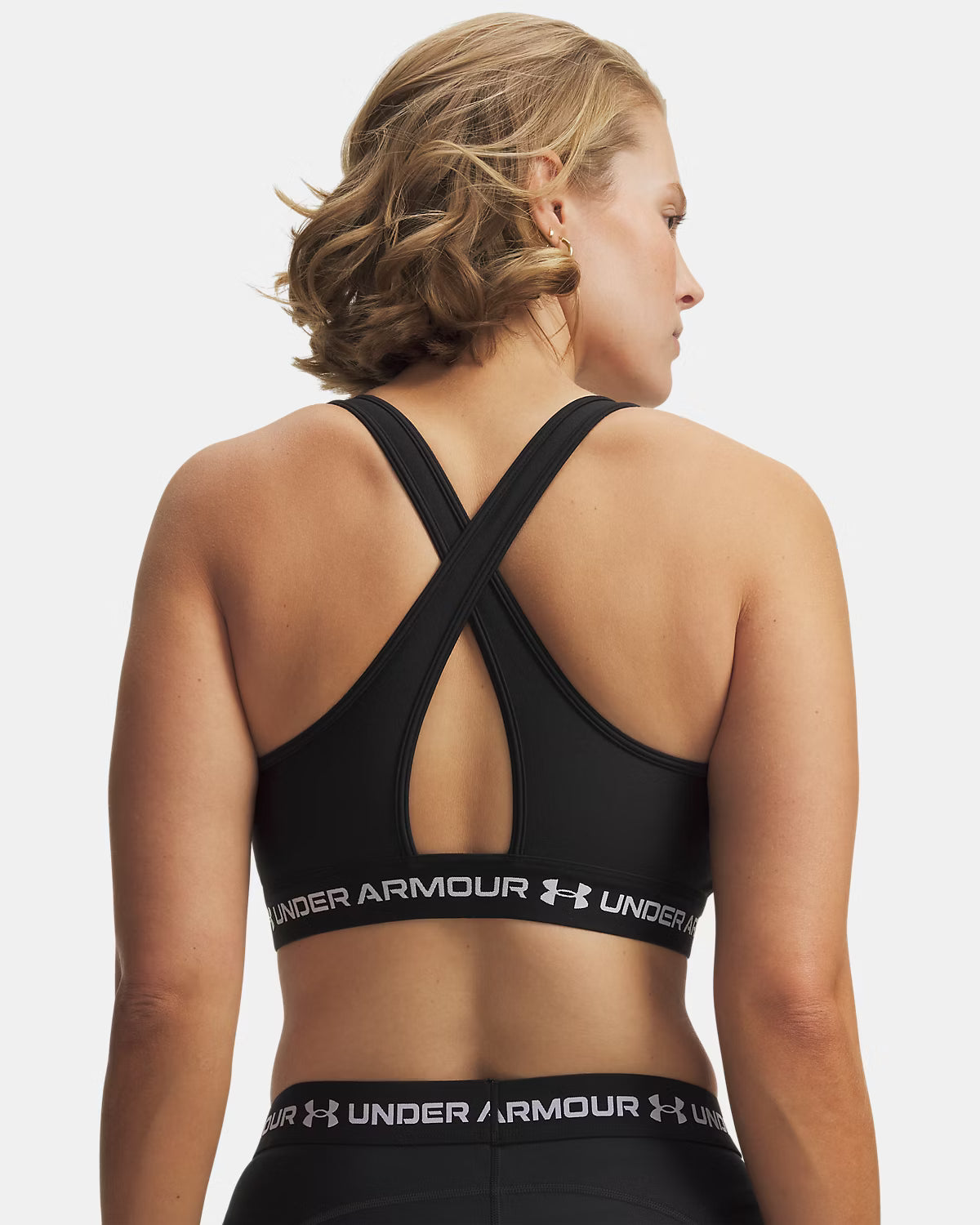 Frau Armour Mid Crossback Top Ultimate Black