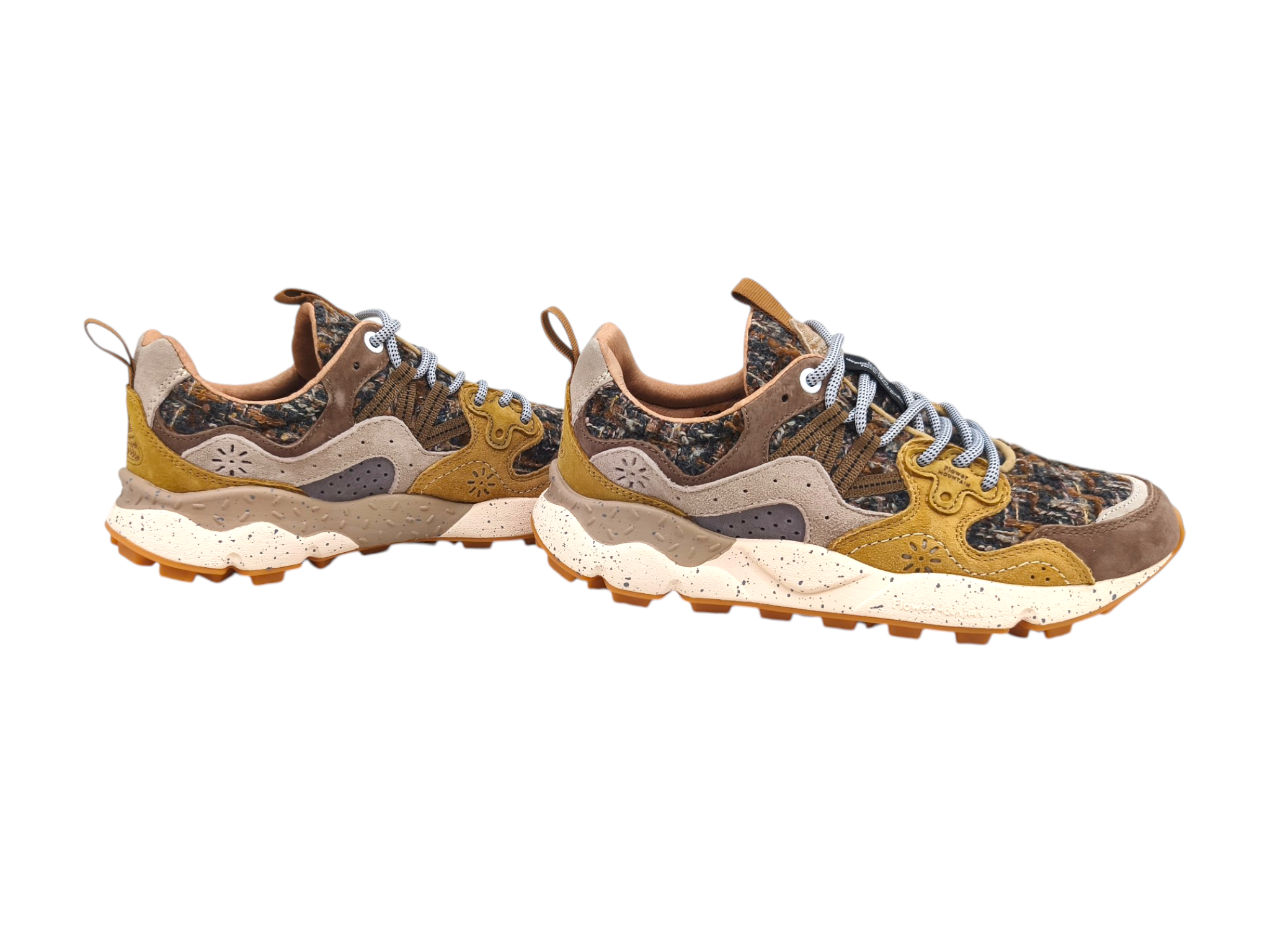 Frau Yamano 3 Woolen Knitt Schuhe Brown/Coganc/Beige