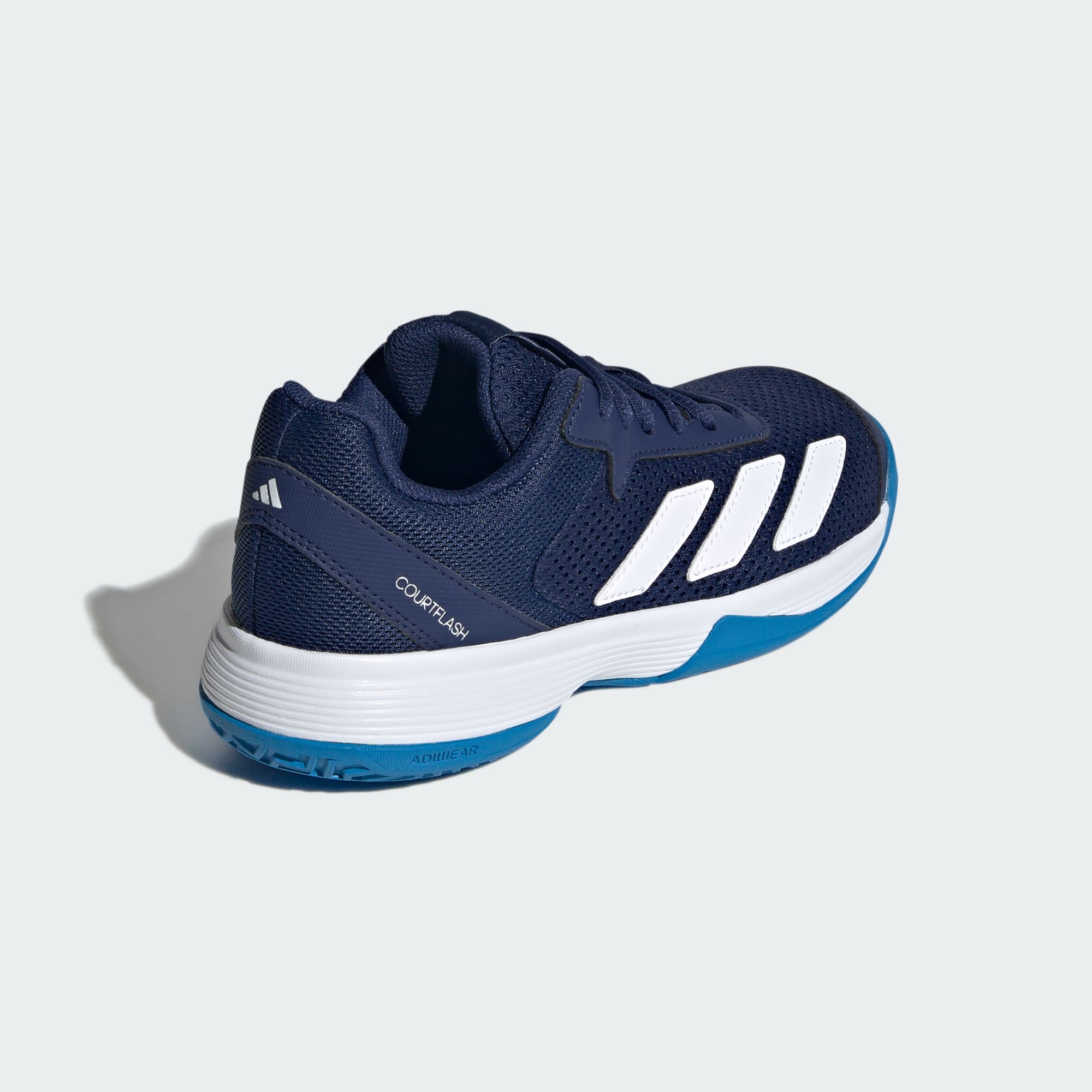 Junior Courtflash Tennis Shoes Dark Blue /Cloud White
