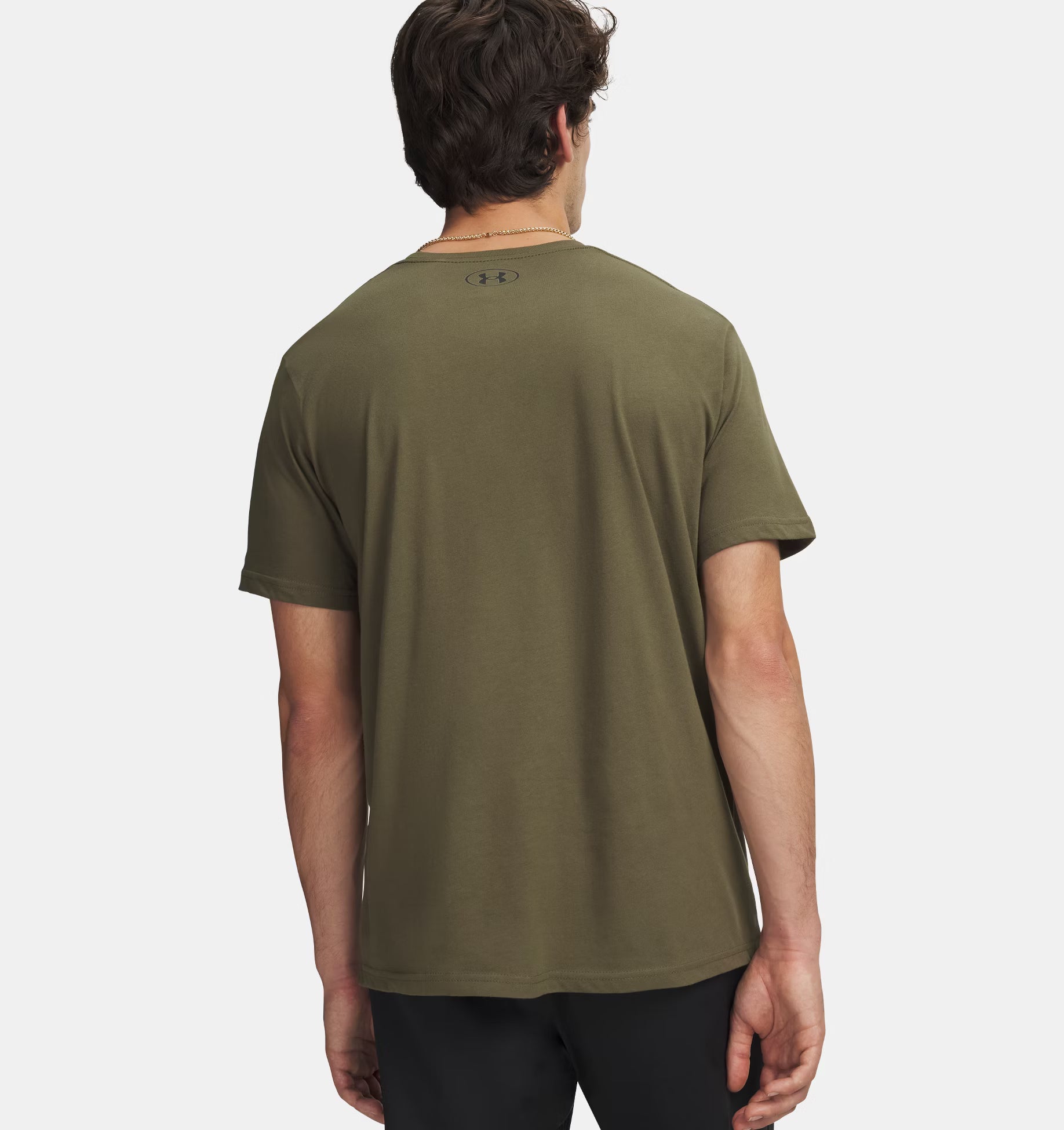 T-shirt Left Chest Logo Uomo Marine Green