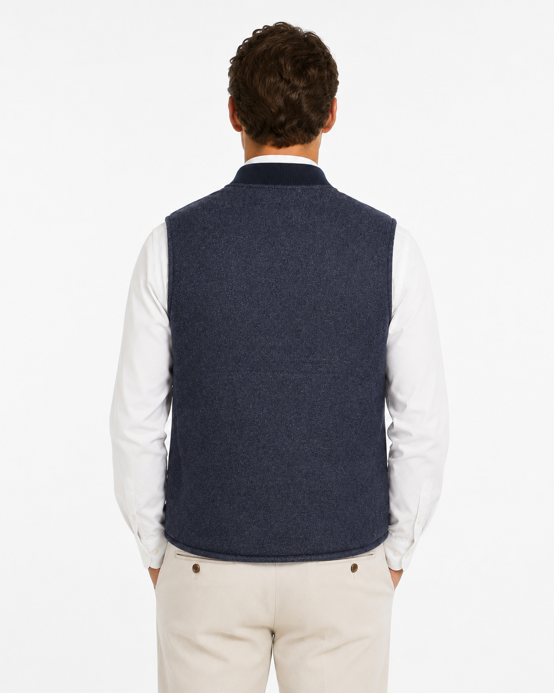 Gilet Donegal Reversible Homme Navy