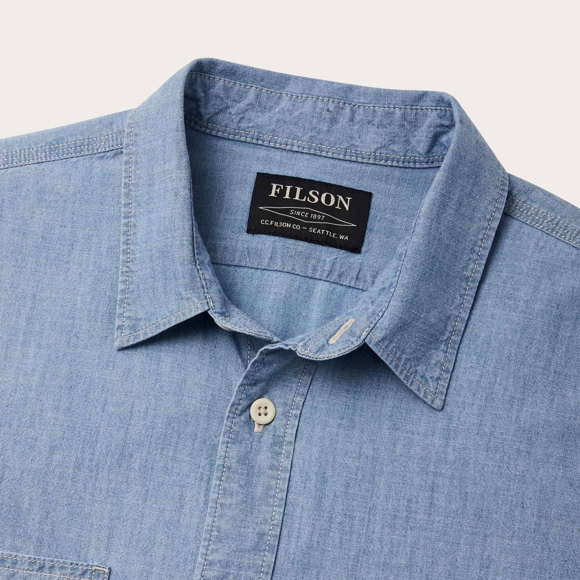 Mann Chambray Cpo Hemd Light Indigo