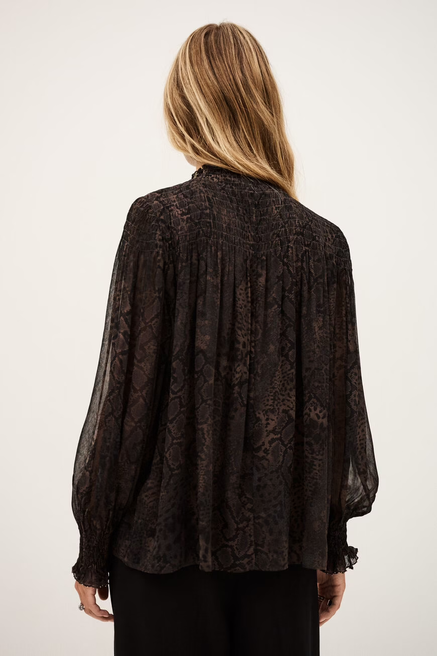Frau Shamy Bluse Marron