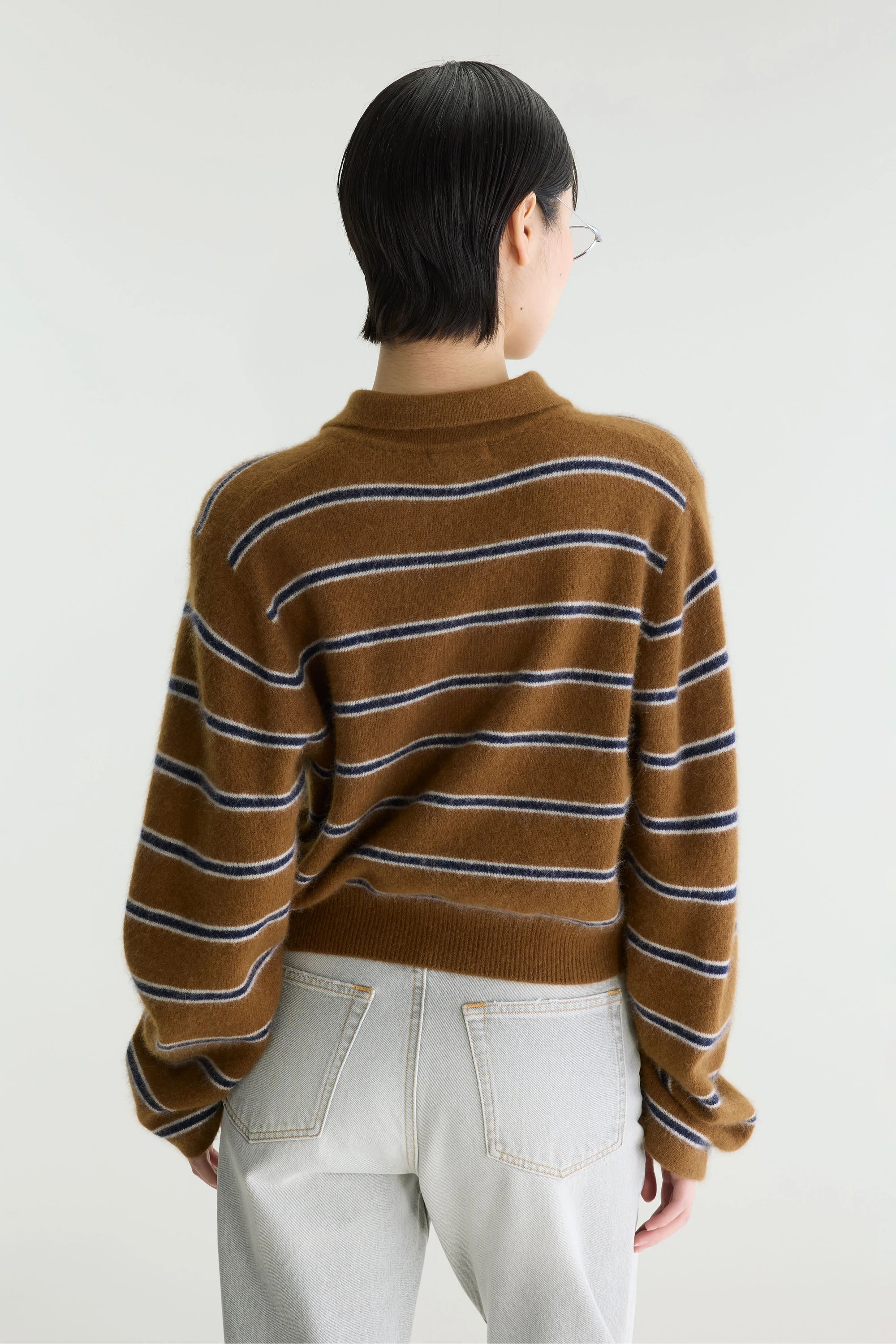 Maglia Dussyr Striped Donna Captain/Choccolate/Oyster