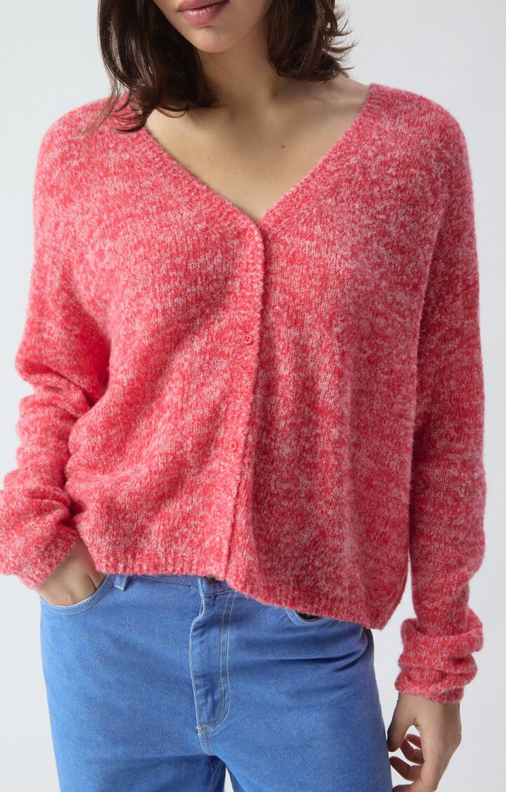 Women's Nuggy Sweater Fraise Fluo Chine