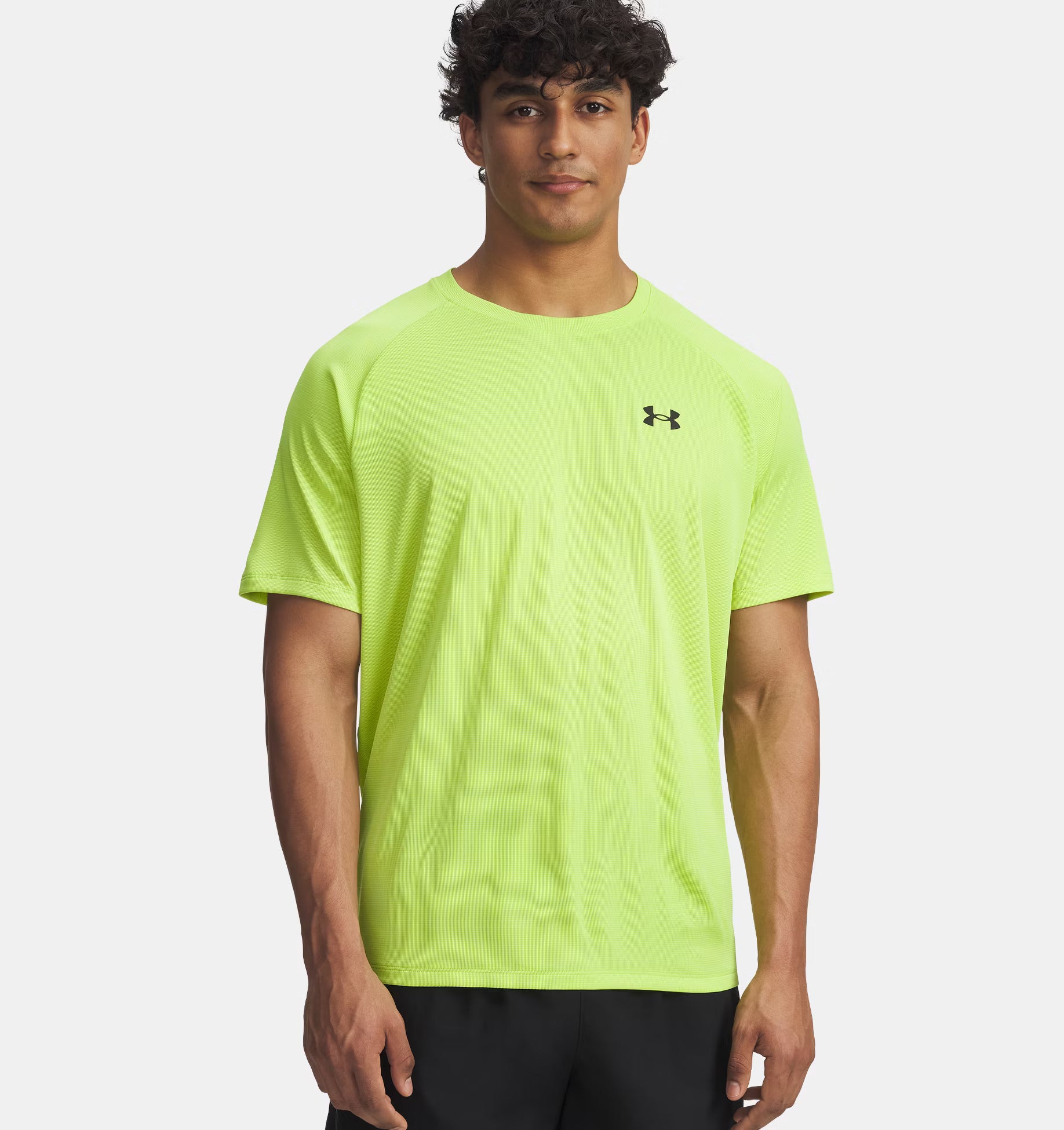 T-shirt Tech Textured Uomo Hyper Green