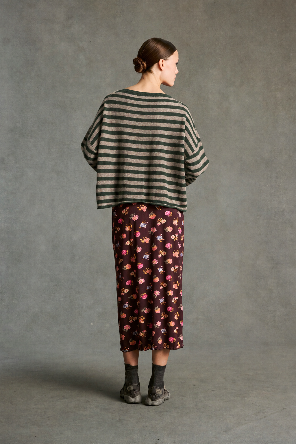 Maglia Vanessa Stripe Donna British/Latte