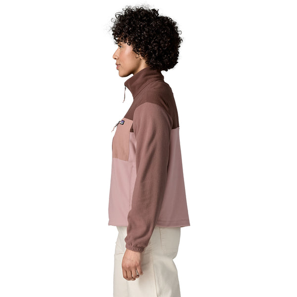 Pull Micro Patch Pocket Femme Fuzzy Mauve