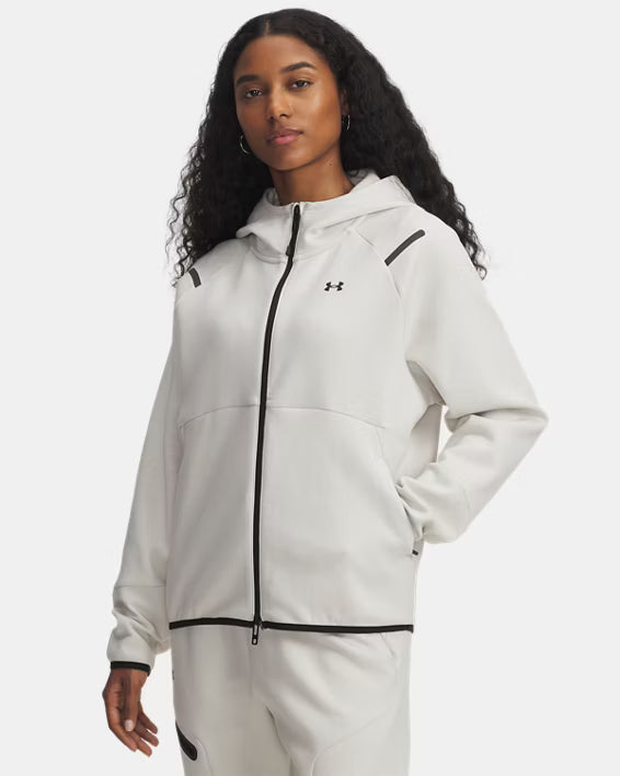 Women's Unstoppable Fleece Sweater Summit White/Black