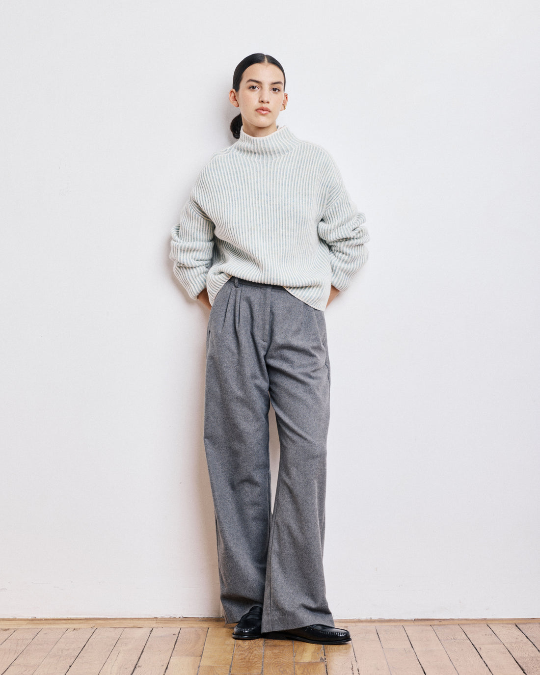 Frau Myatis Pullover Off White/Jade Green