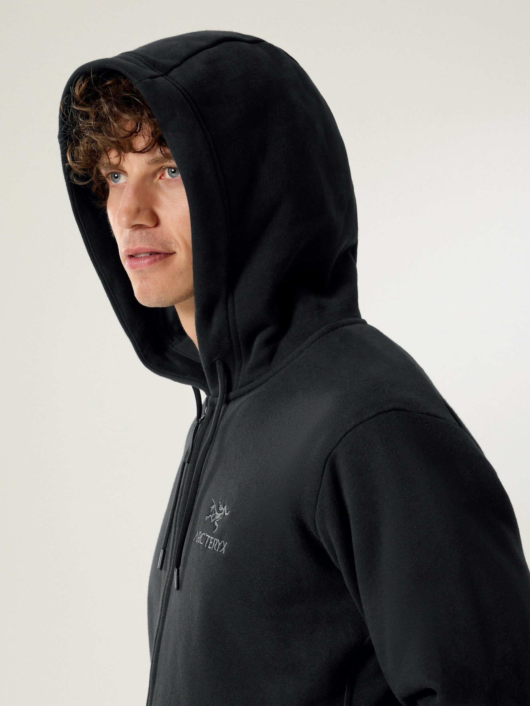 Maglia Emblem Fleece Full Zip Uomo Black
