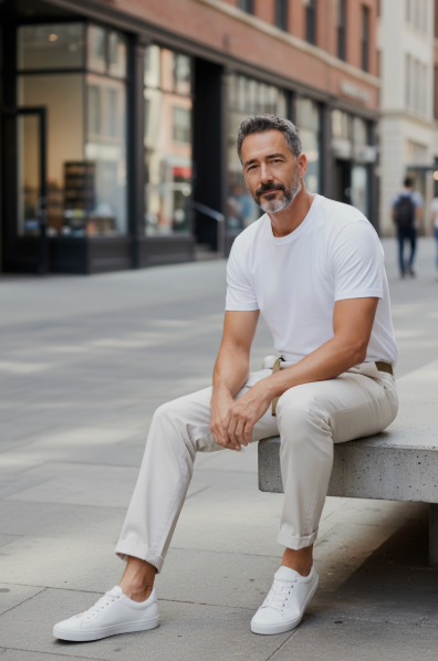 Pantaloni Alex Light Uomo Cream