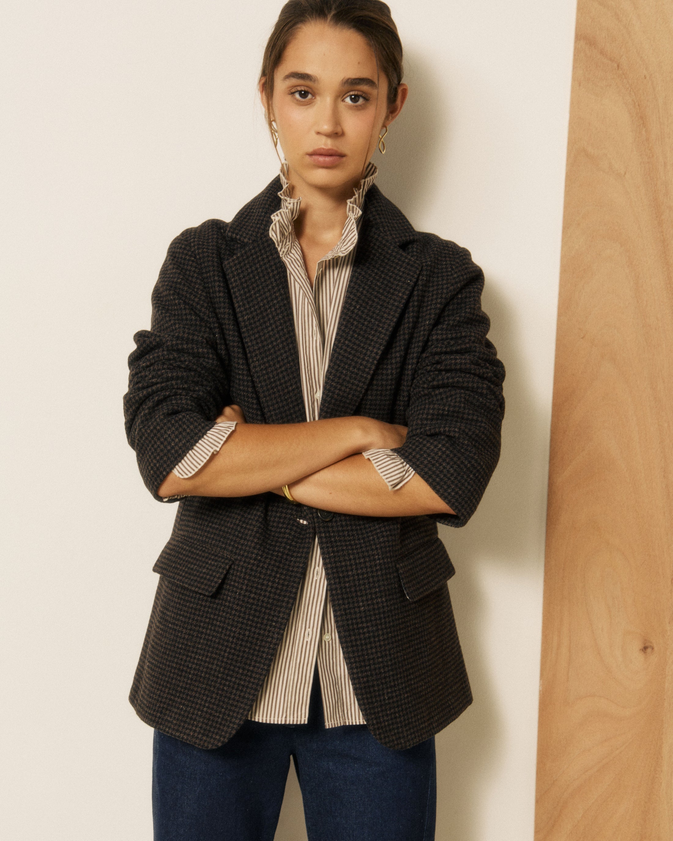 Giacca Vittoria Donna Brown/Black