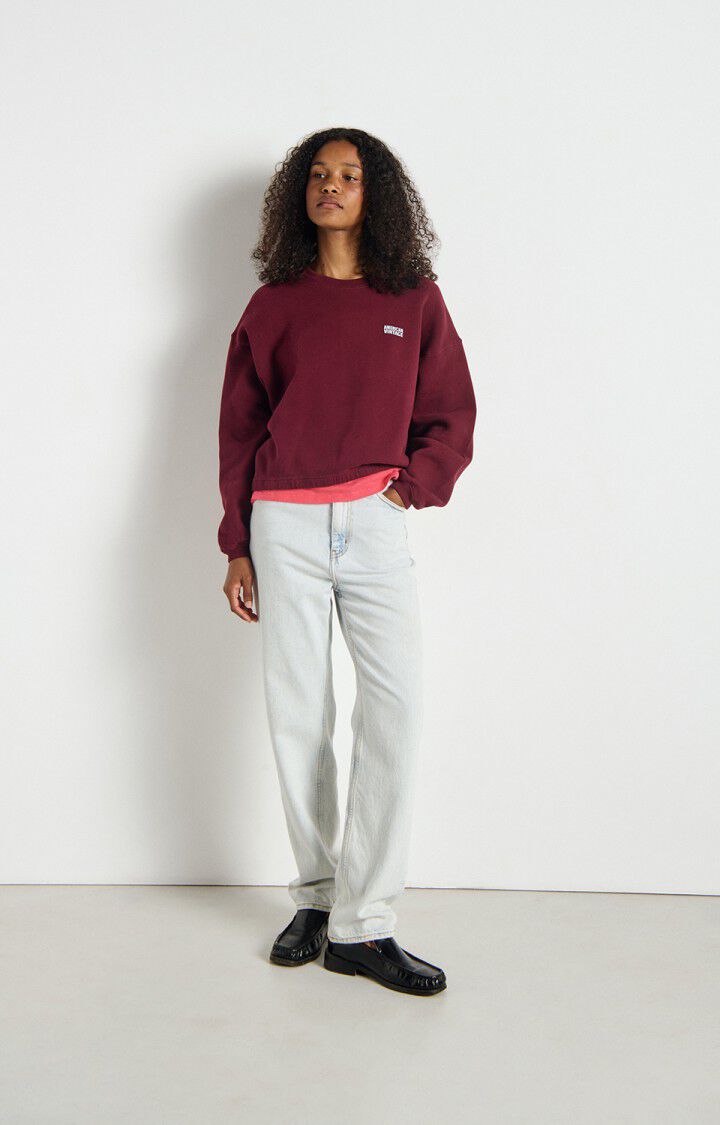 Maglia Izubird Donna Borgogna Vintage