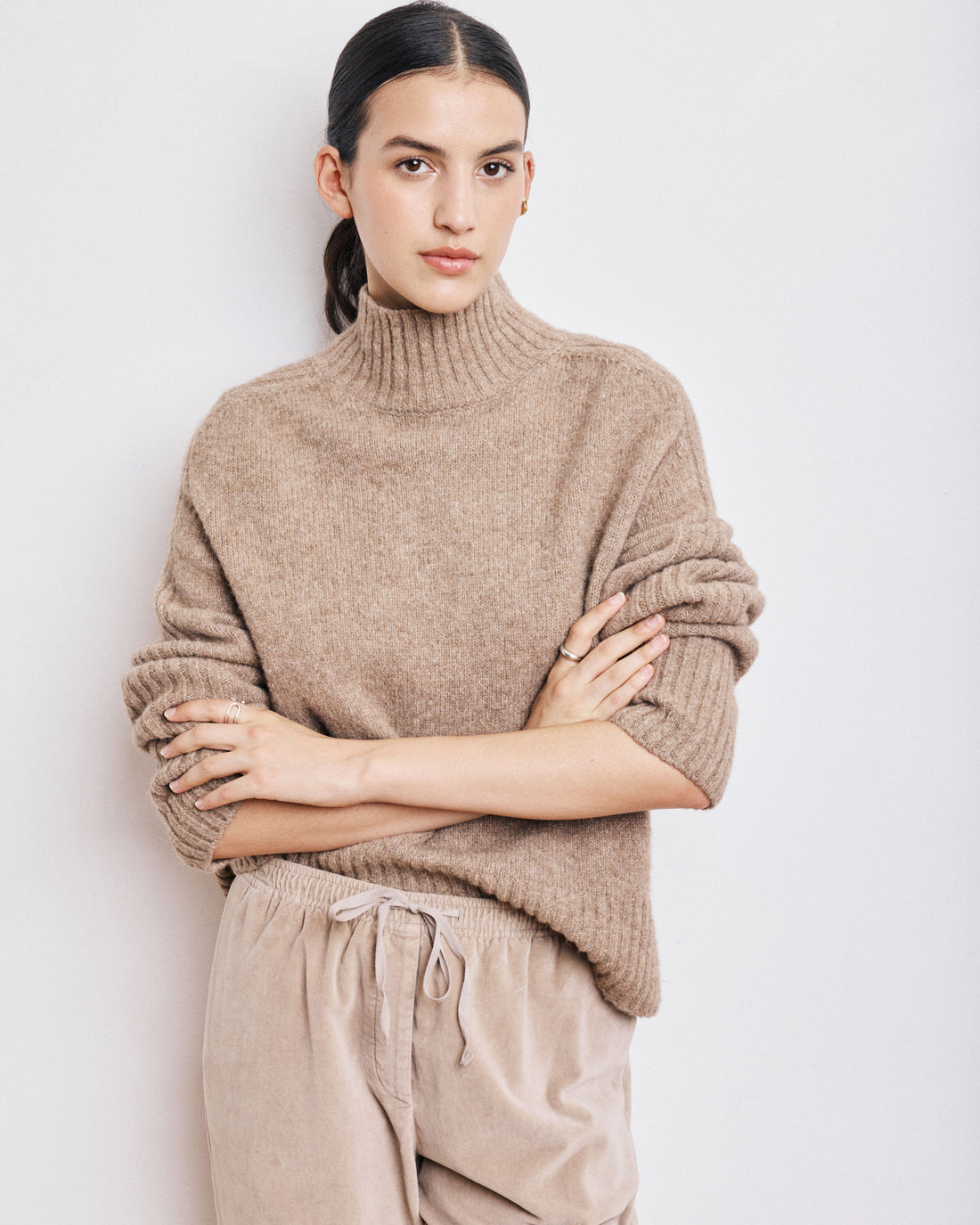 Frau Myrtille Pullover Beige