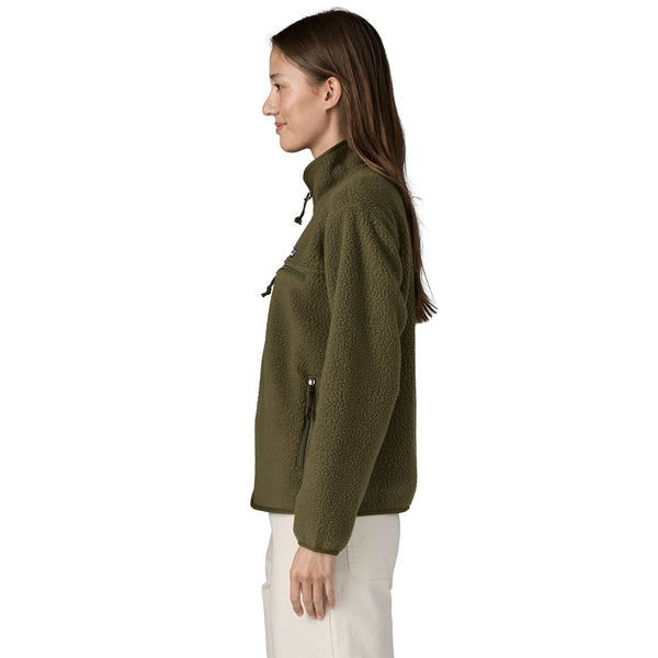 Frau Retro Pile Pullover Basin Green