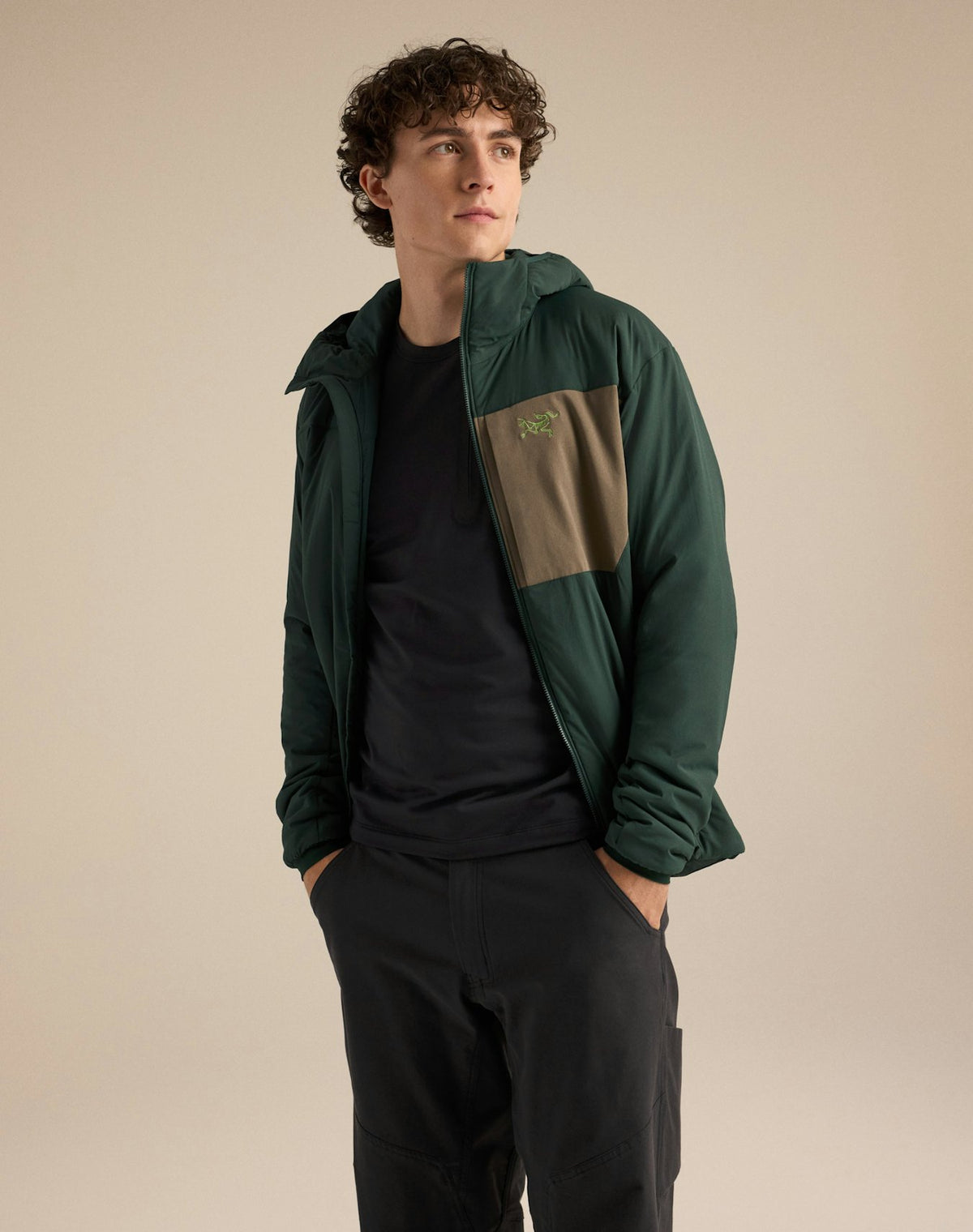Giacca Proton Hoody Uomo Dark Jade/Mongoose