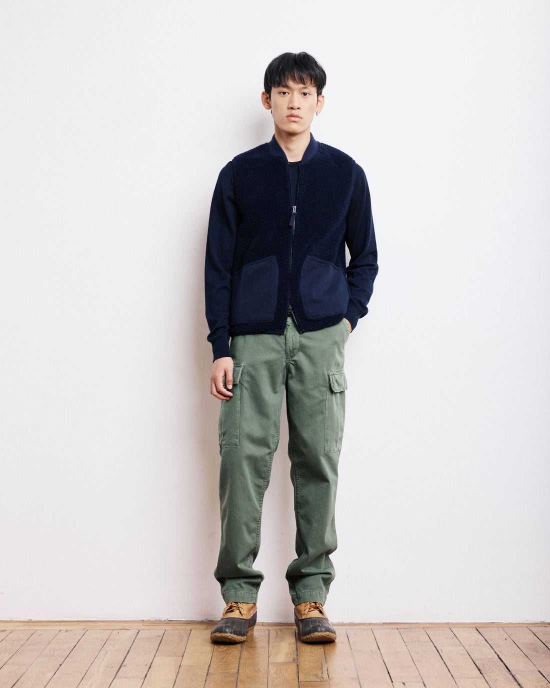 Gilet Sherpa Uomo Navy Blue