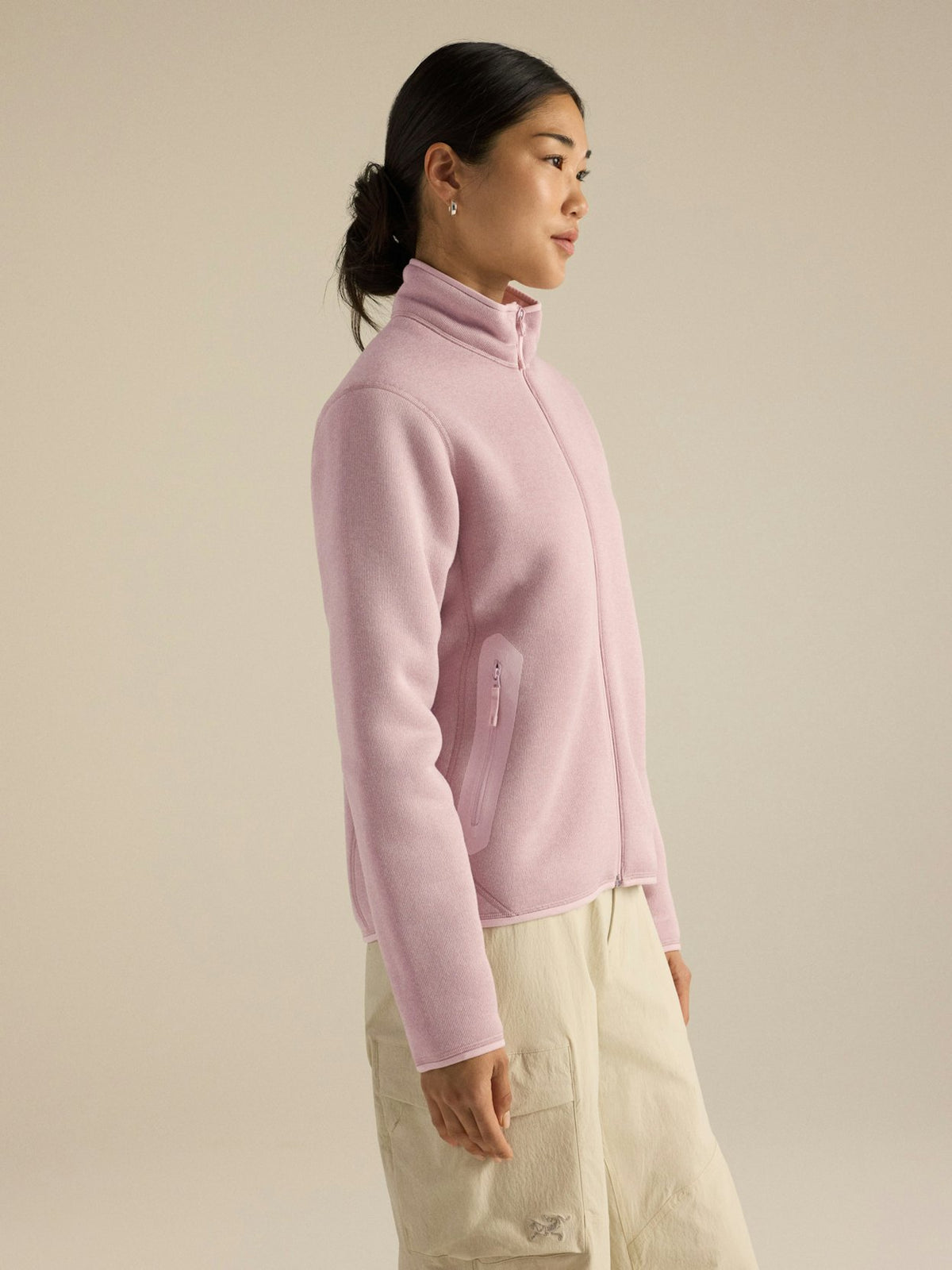 Dam Covert-kofta Alpine Rose Heather