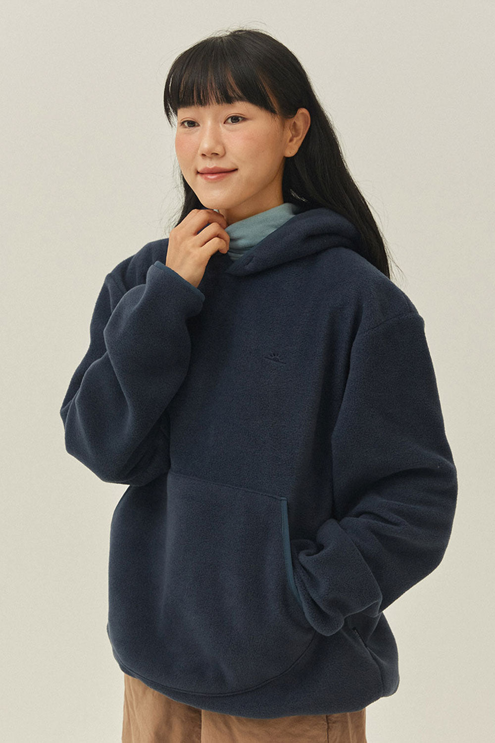 Maglia Sunrise Fleece Hoodie Navy