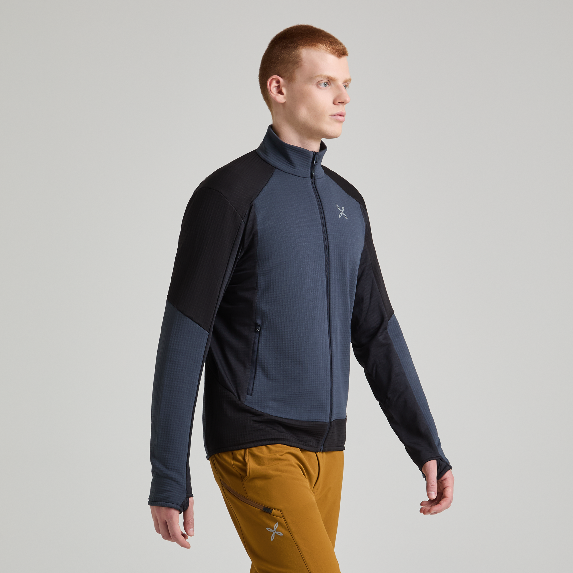 Men's Stretch Color Jumper sage Green/Black
