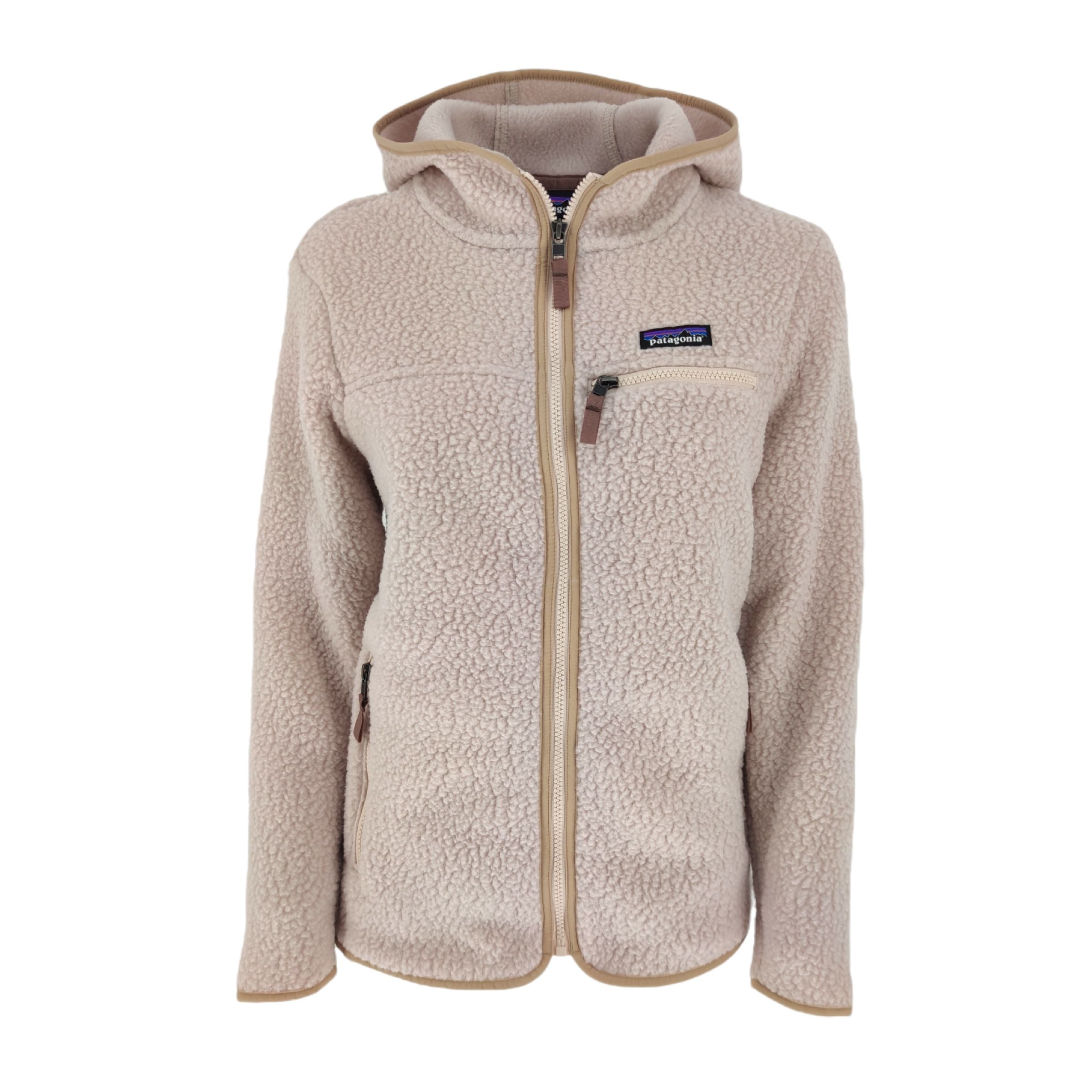 Maglia Retro Pile Fleece Hoody Donna Shroom Taupe