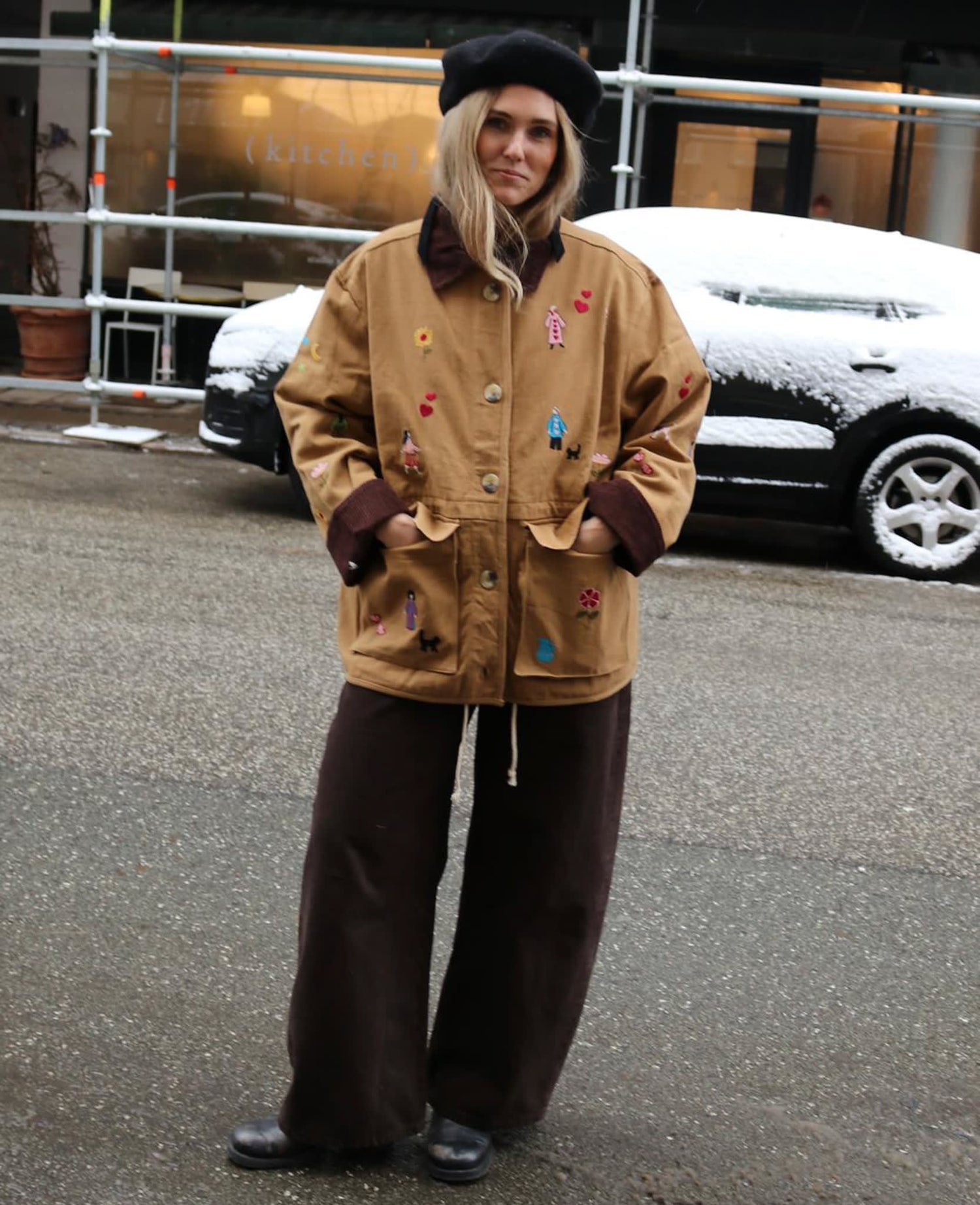 Chaqueta Cara Mujer Camel